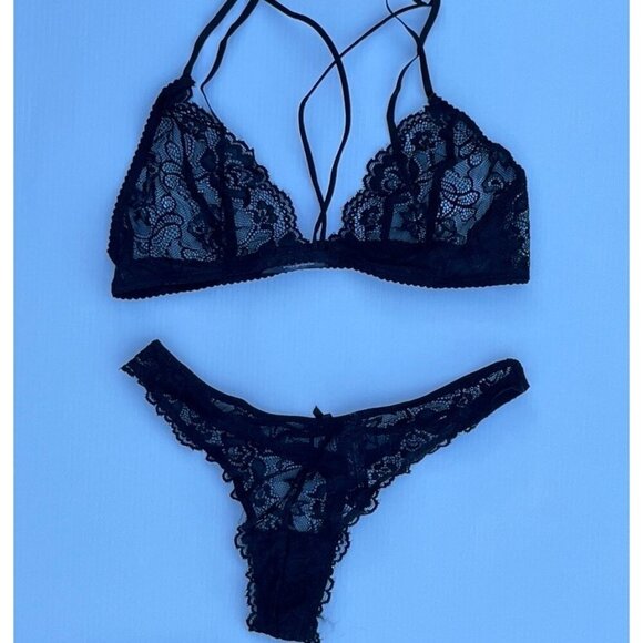 Rene Rofe 2pc Strapped In Bra & Thong Set Size M/L - Picture 3 of 13